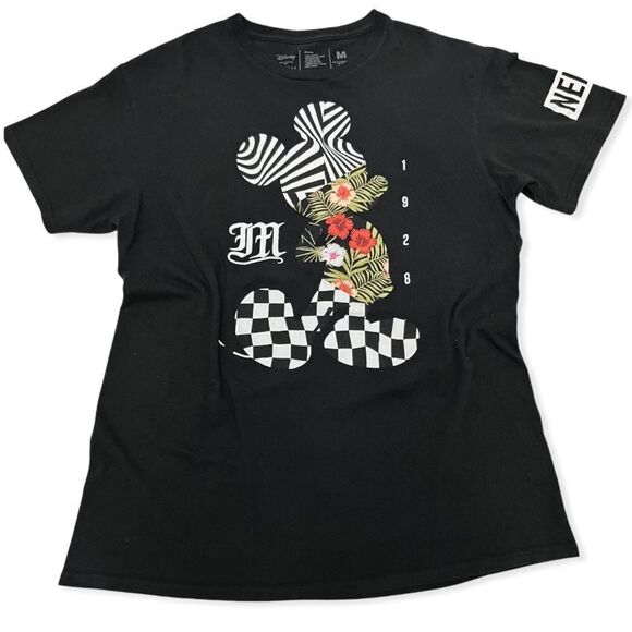 Disney Collection by Neff Mickey Mouse Checker Print Cotton Tee - Picture 10 of 10